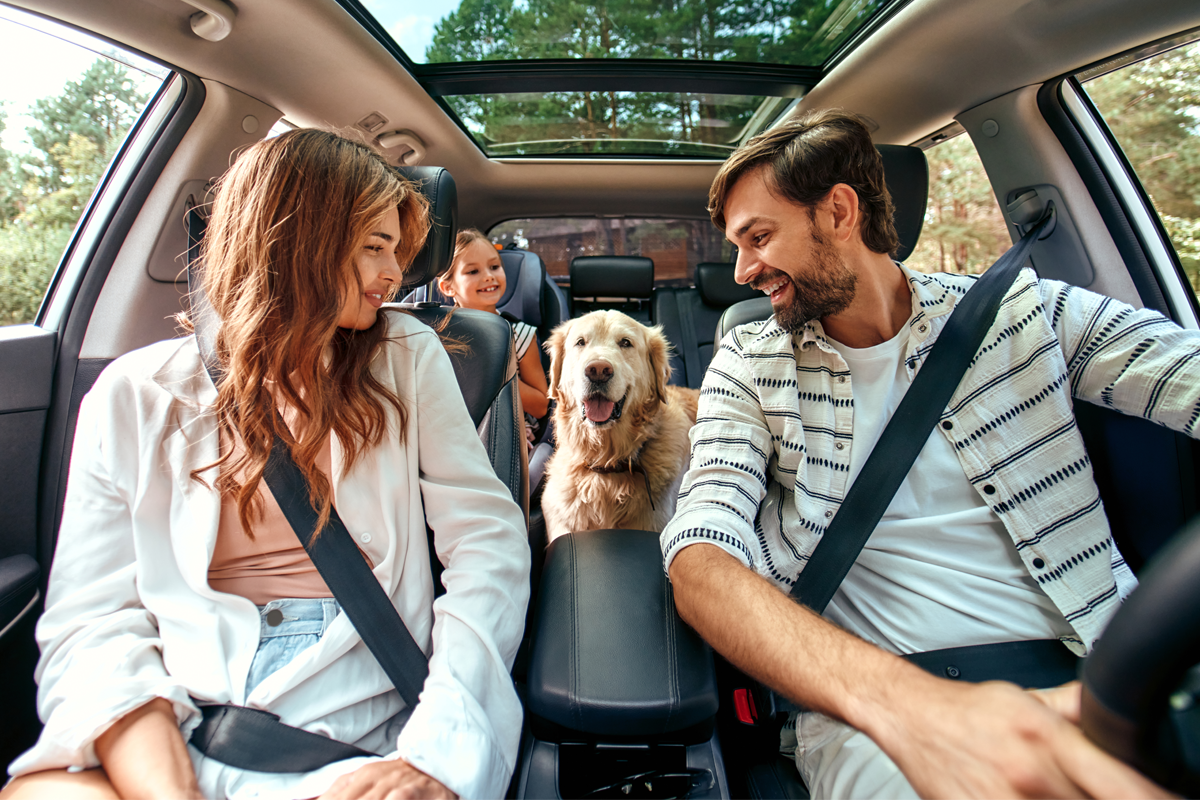 automotive. famiglia in vacanza